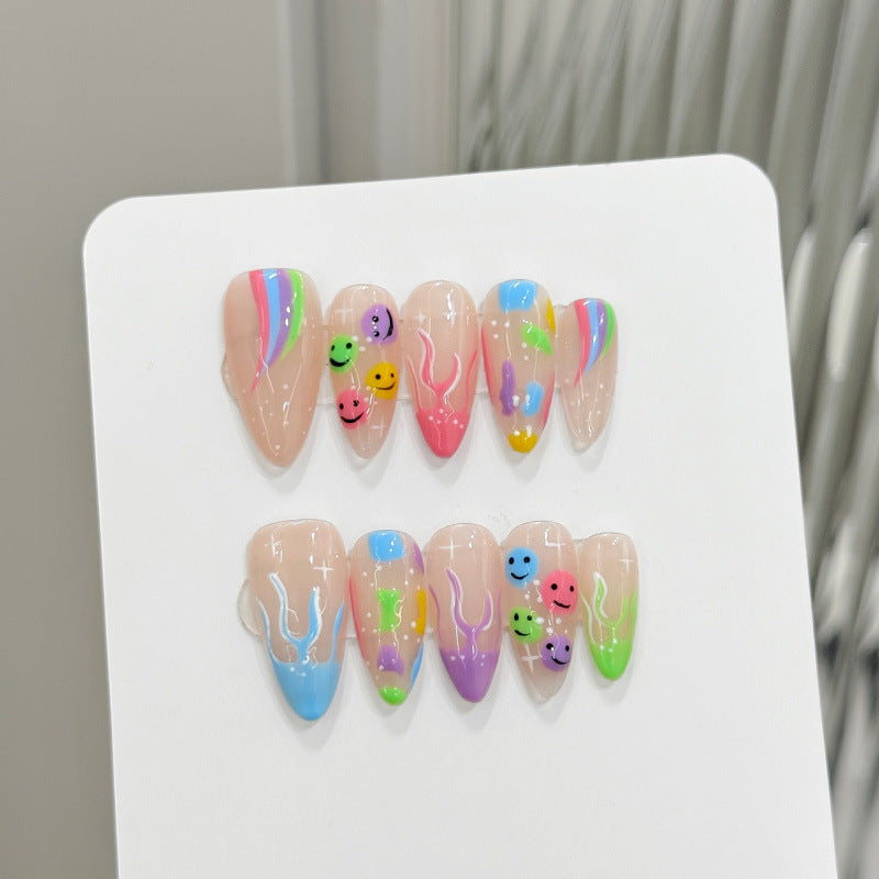 Purely Handmade 10 PCs Nail Set- HM204