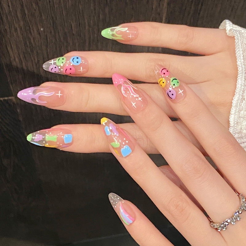 Purely Handmade 10 PCs Nail Set- HM204