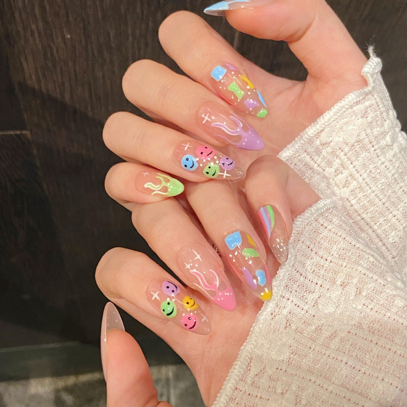 Purely Handmade 10 PCs Nail Set- HM204
