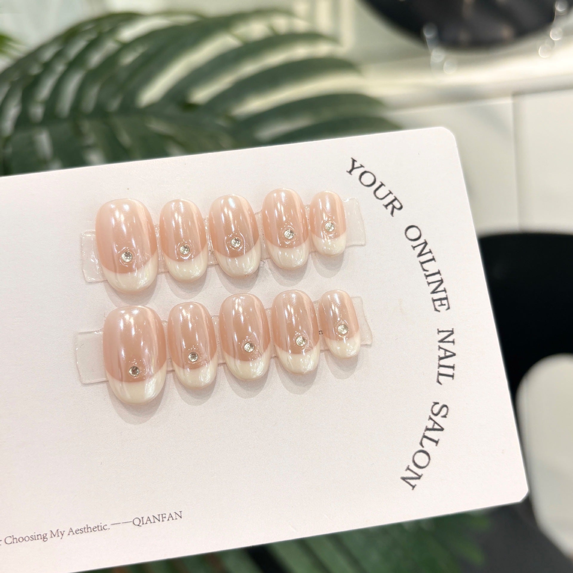 Purely Handmade Athena 10 PCs Nail Set- HM17