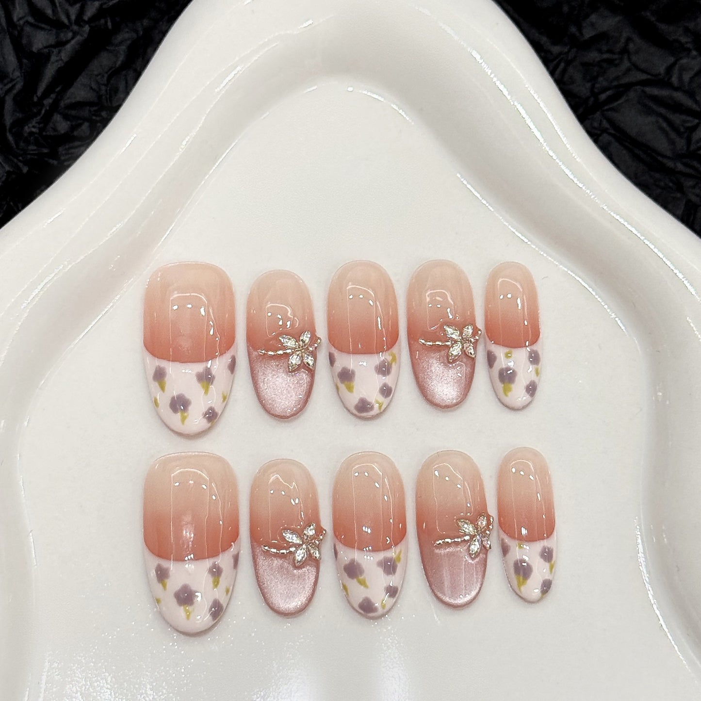 Purely Handmade 10 PCs Nail Set- HM1451