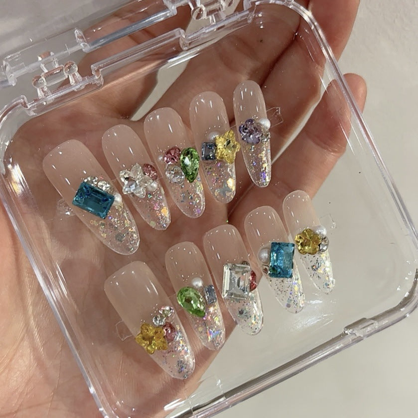 Purely Handmade 10 PCs Nail Set- HM020