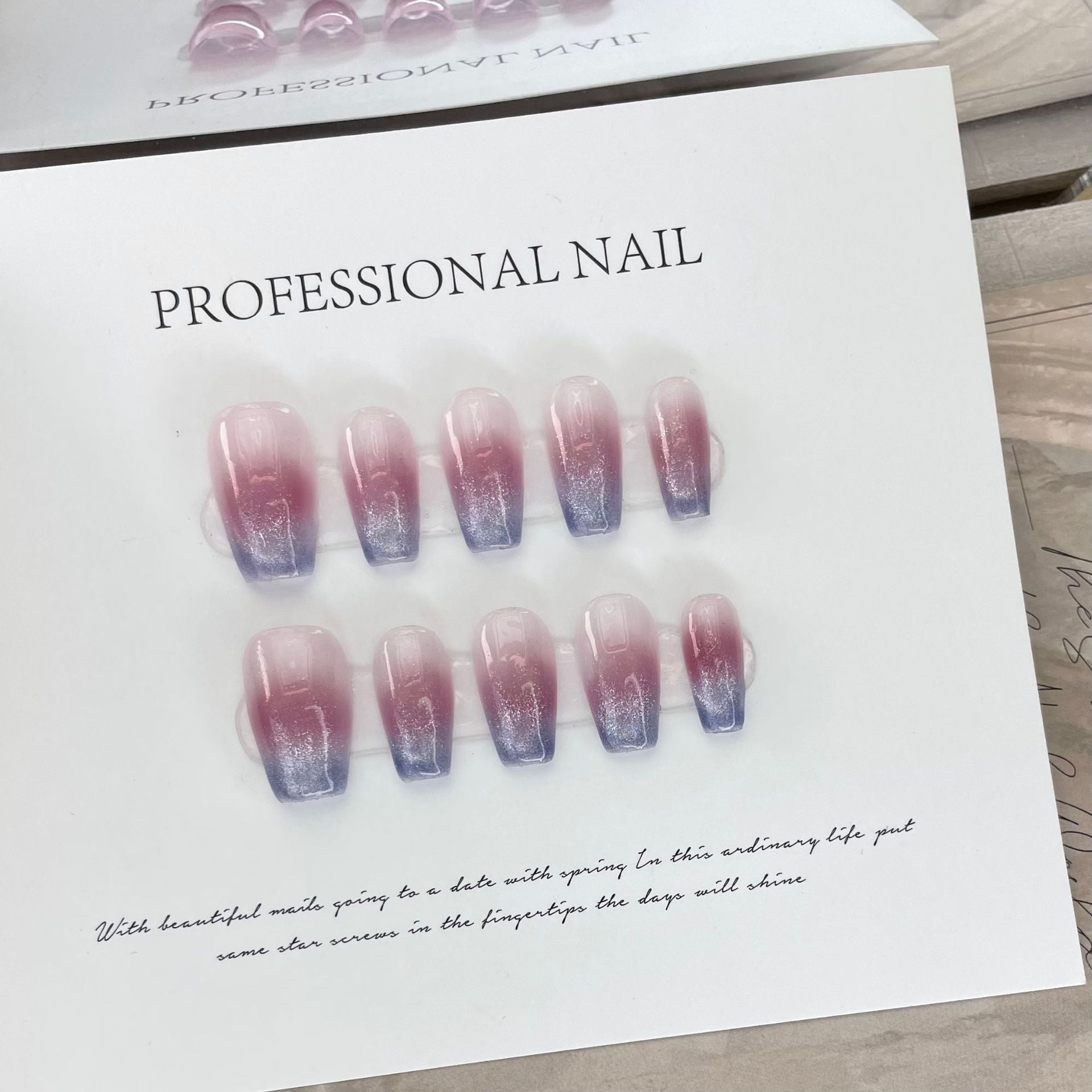 Purely Handmade 10 PCs Nail Set- HM652