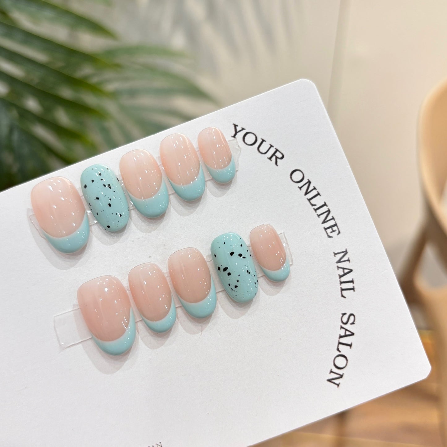 Purely Handmade 10 PCs Nail Set- HM043