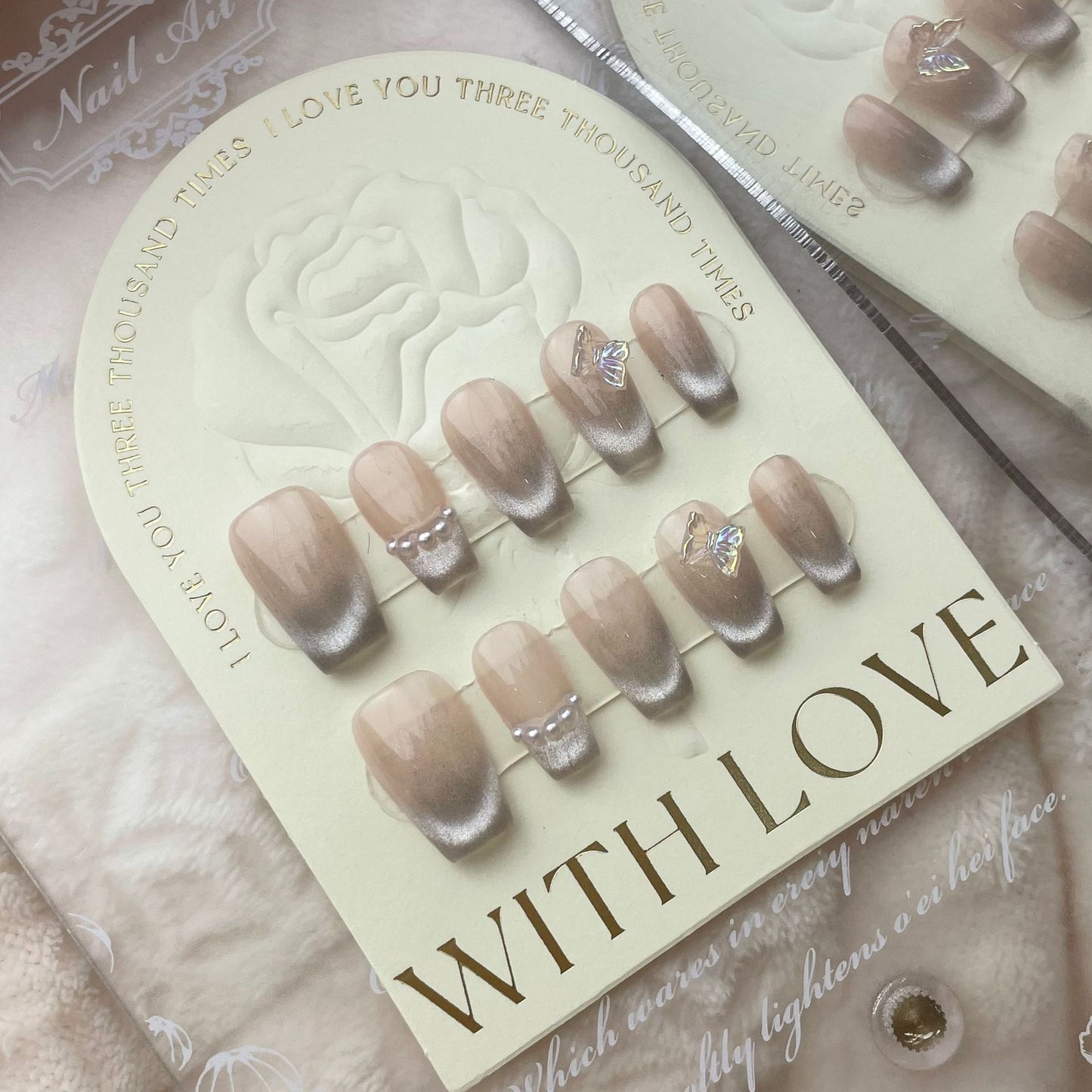 Purely Handmade 10 PCs Nail Set- HM014