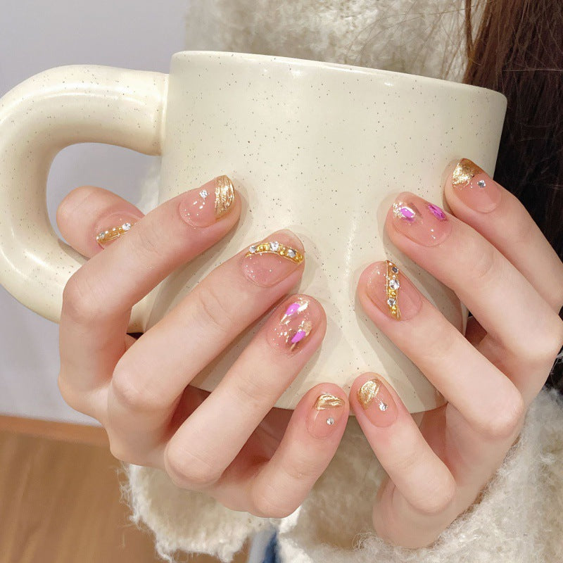 Purely Handmade 10 PCs Nail Set- HM469