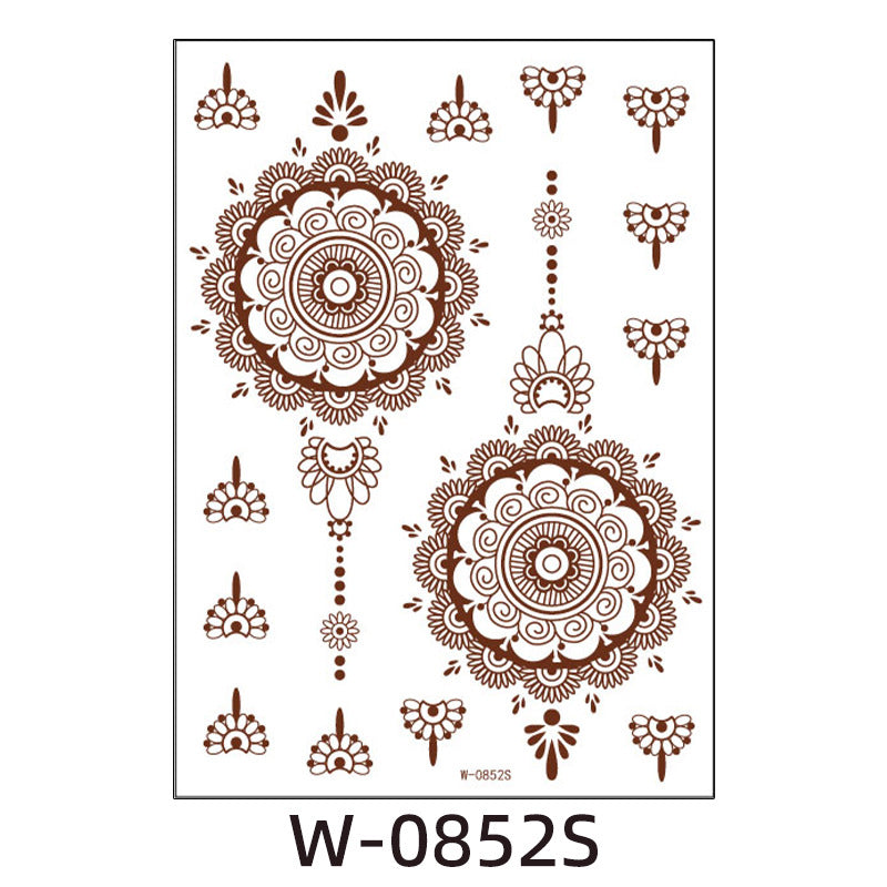 Henna Tattoo Sticker- W-0852S