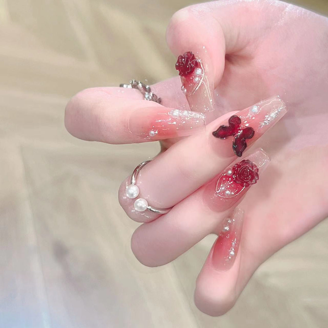 Purely Handmade 10 PCs Nail Set- HM036