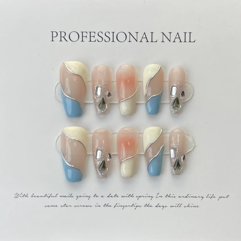 Purely Handmade 10 PCs Nail Set- HM489