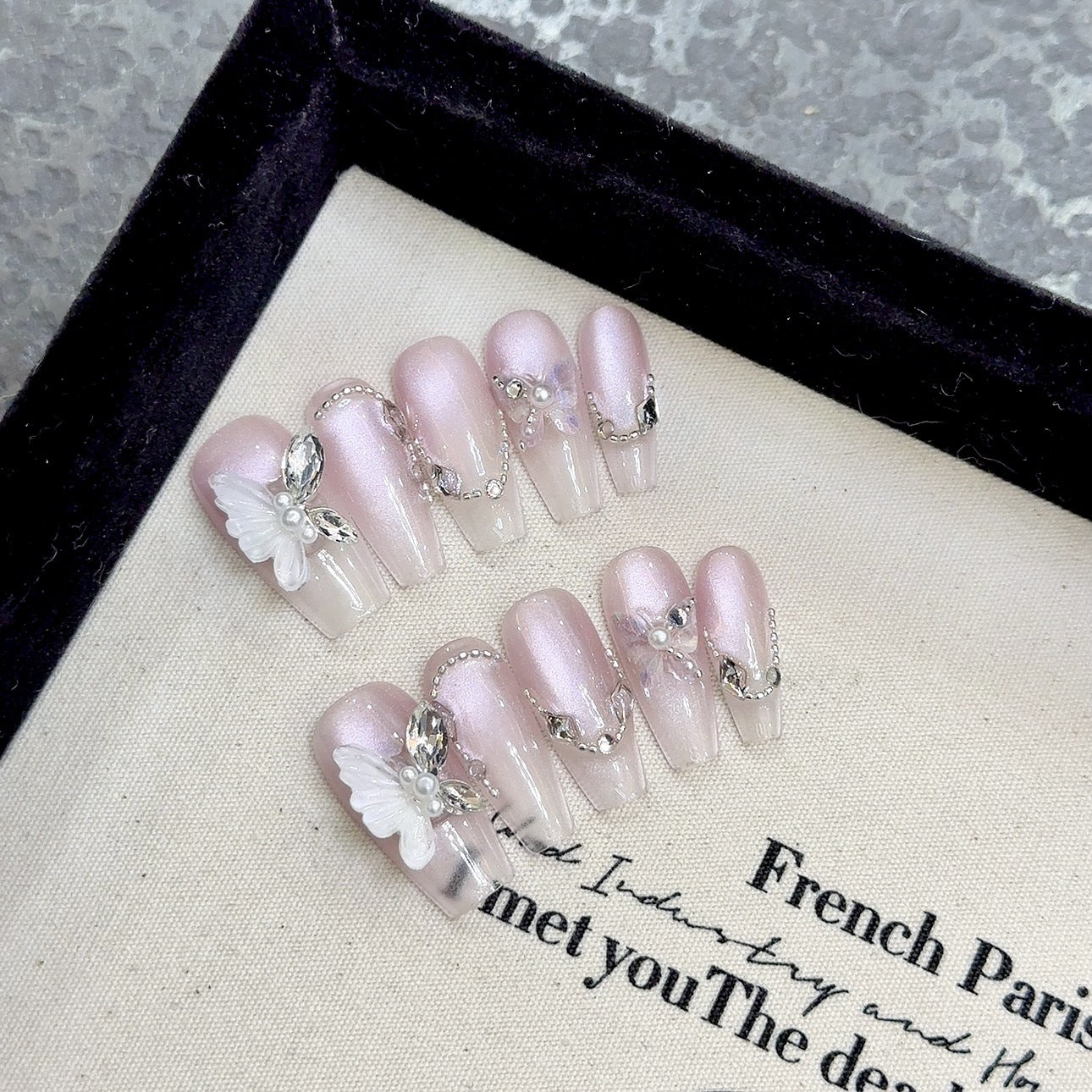 Purely Handmade 10 PCs Nail Set- HM2059