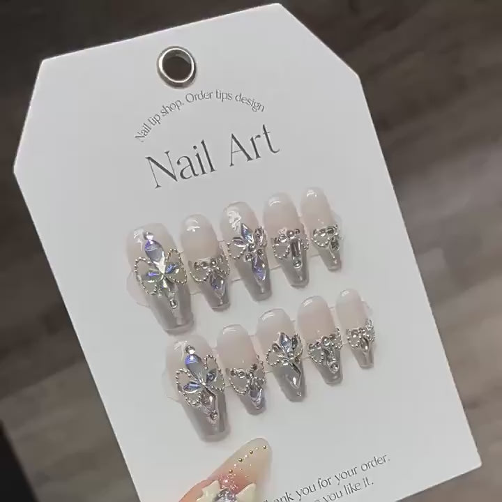 Handmade 10 PCs Nail Set- HM45