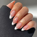 W1932- French Manicure Press-On Nails Set