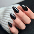 Black Almond Press-On Nails Set CF054