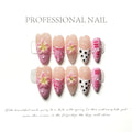 Handmade 10 PCs Nail Set- HM53