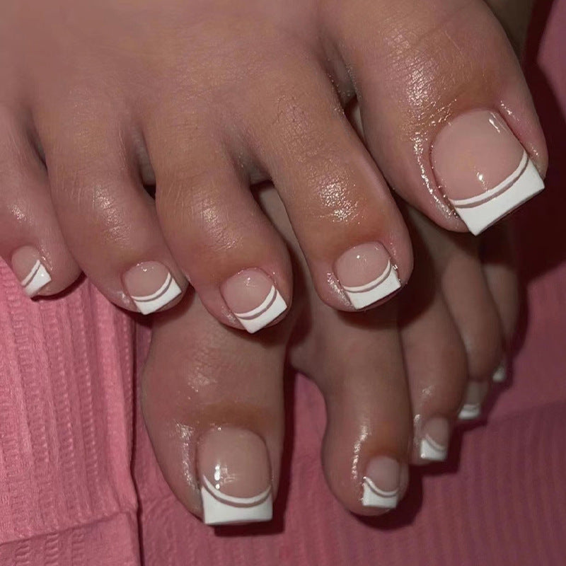 French Tips- Toe Nails- JP2470