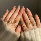 Nude Coffin Press-On Nails Set CF044