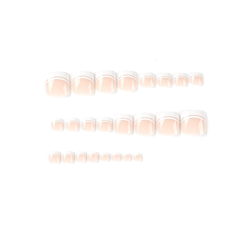 French Tips- Toe Nails- JP2470