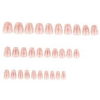 Nude Cat Eye Short Press-On Nails Set JP4097
