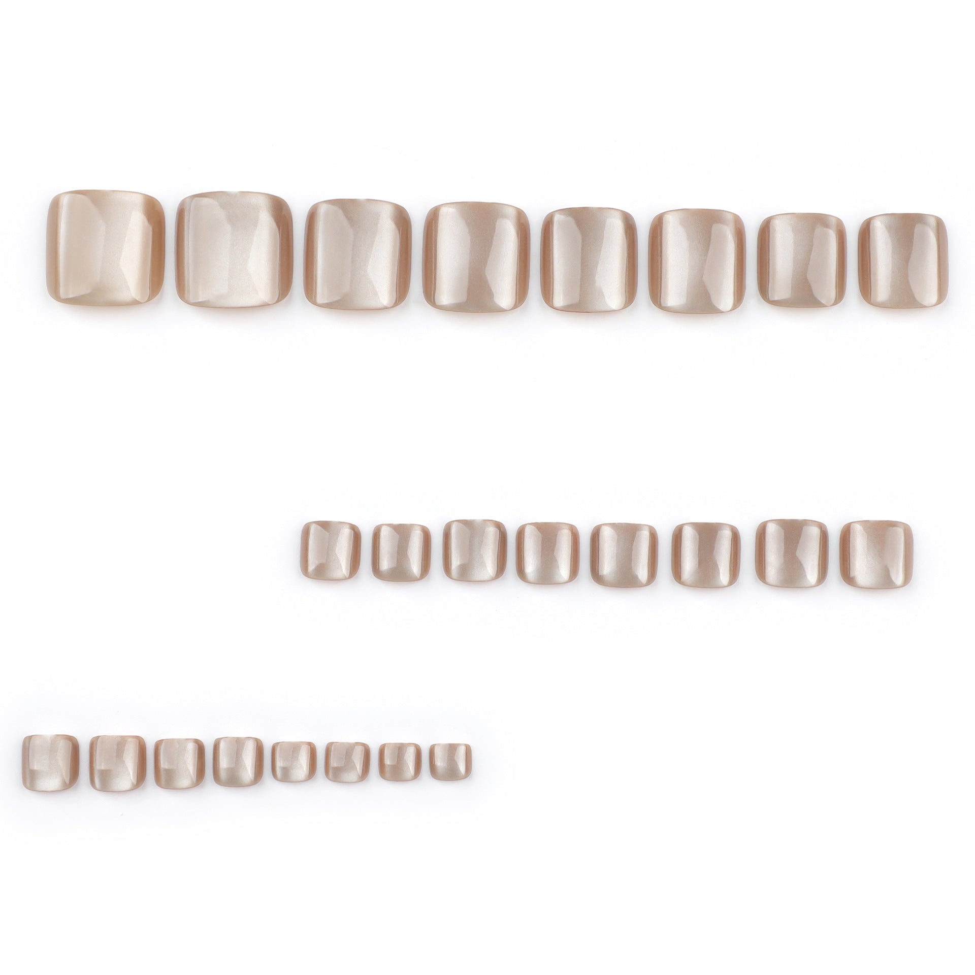 Brown Cat Eye- Toe Nails- JP3707
