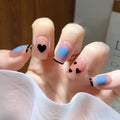 [Clearance] Black Heart Press-On Nails Set R535