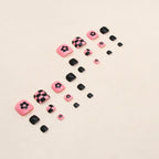 F102- Pink Toe Nails Set