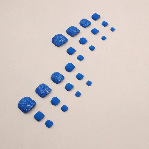 Blue Toe Nails Set F125