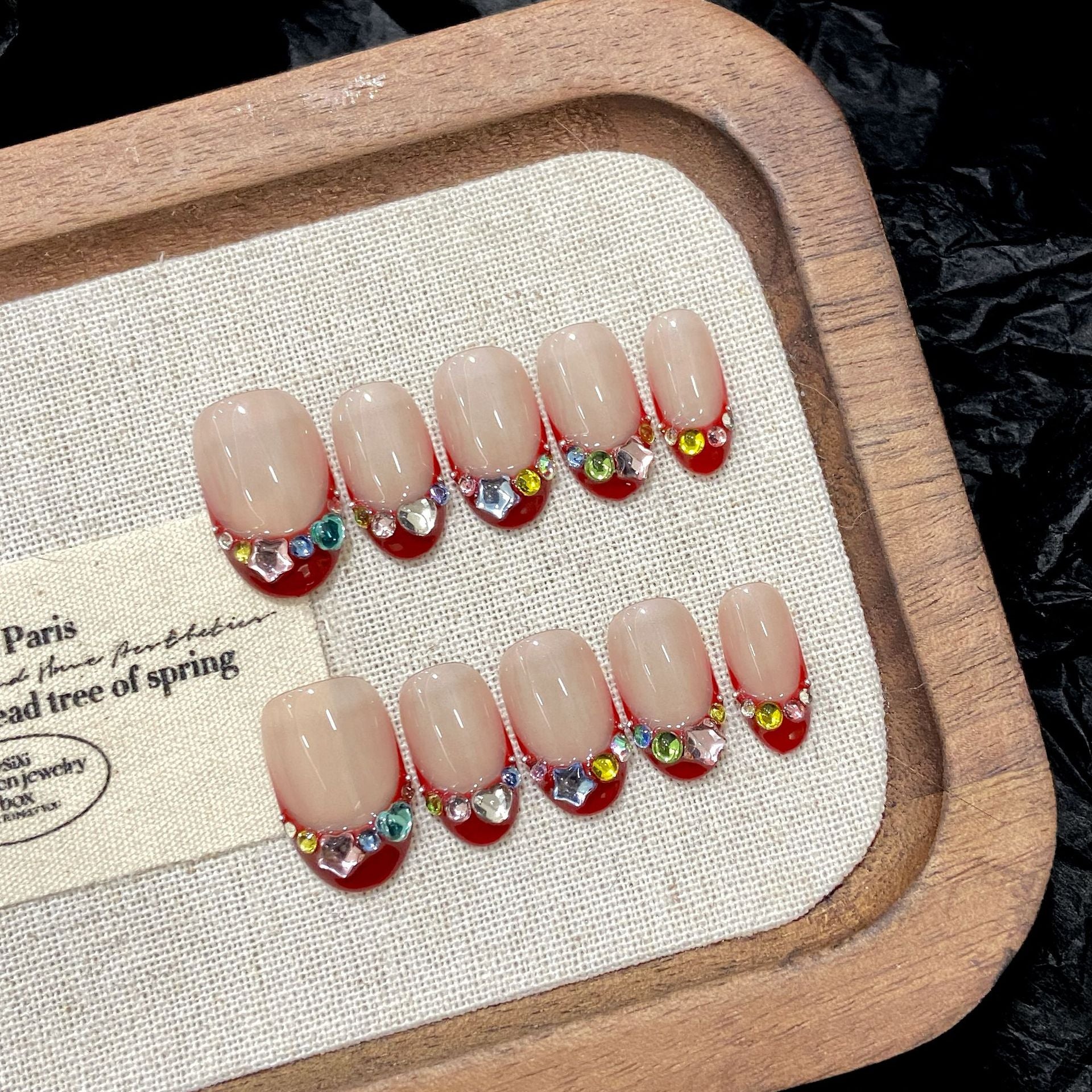 Handmade 10 PCs Nail Set- HM37