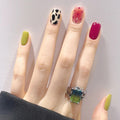 [Clearance] Green Short Press-On Nails Set R450