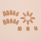 Nude Coffin Press-On Nails Set CF044