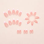 W1932- French Manicure Press-On Nails Set