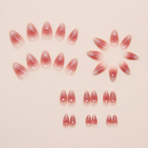 Classic Short Almond Press-On Nails Set W1988