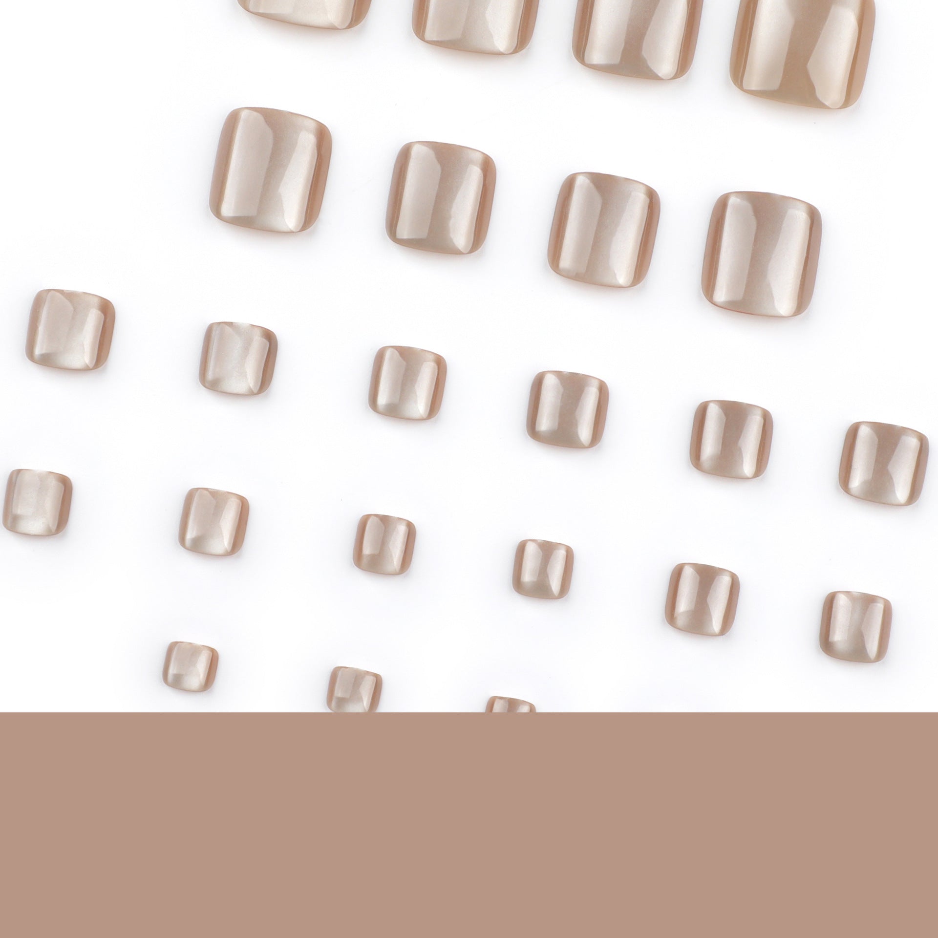 Brown Cat Eye- Toe Nails- JP3707