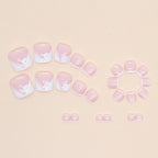 French Designer Toe Nails Set F063