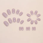 Nude Almond Press-On Nails Set CF047