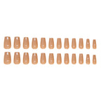 Nude Coffin Press-On Nails Set CF044