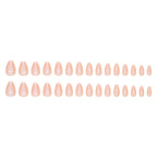 W1569- Nude Chrome Press-On Nails Set