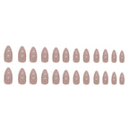 Nude Almond Press-On Nails Set CF049