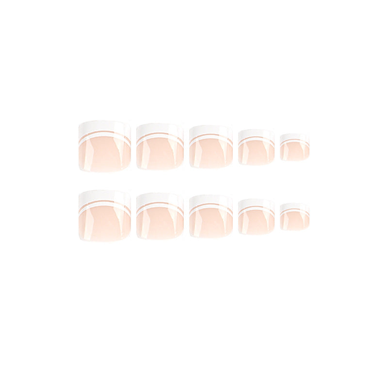 French Tips- Toe Nails- JP2470