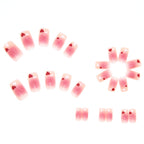 R376- Pink Charm Nail Set