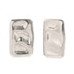 Gold Irregular Rectangular Palette Earrings- 18K