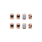 [Clearance] Black Heart Press-On Nails Set R535