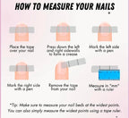 Handmade 10 PCs Nail Set- HM33