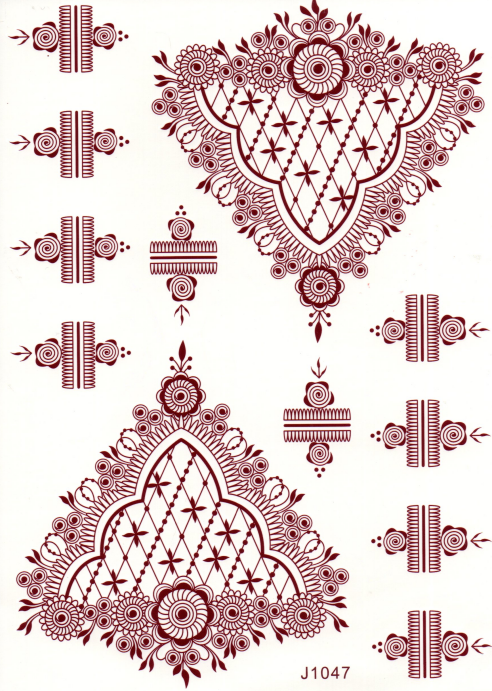 Henna Tattoo- J1047
