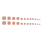 Orange Patels Toe Nails Set F085