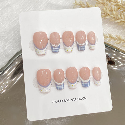 Purely Handmade 10 PCs Nail Set- HM1695