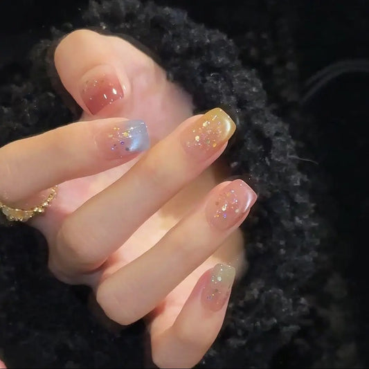Purely Handmade 10 PCs Nail Set- HM028
