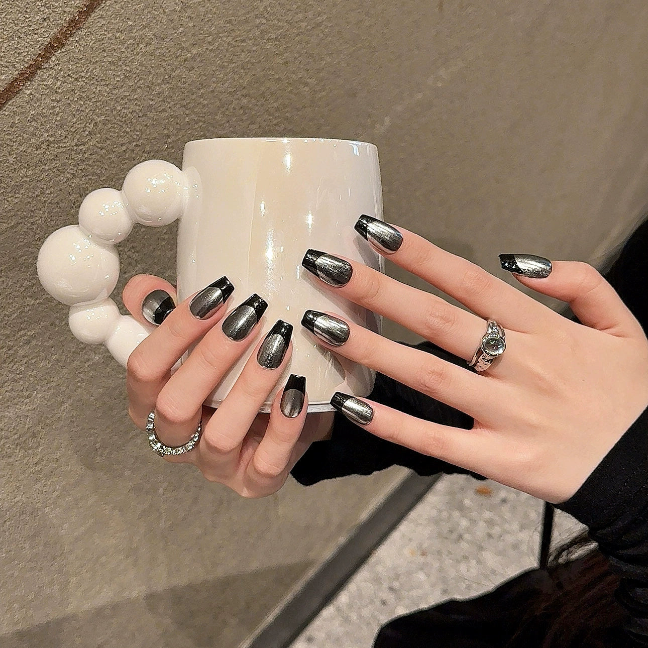 Purely Handmade 10 PCs Nail Set- HM2169