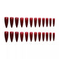 [Clearance]- Long Stiletto Maroon- ST01