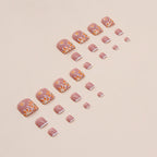 Orange Patels Toe Nails Set F085