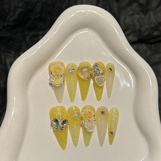 Purely Handmade 10 PCs Nail Set- HM2447